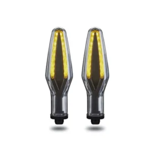 Paire de clignotants LED BMW noir fumé avant arrière adaptable