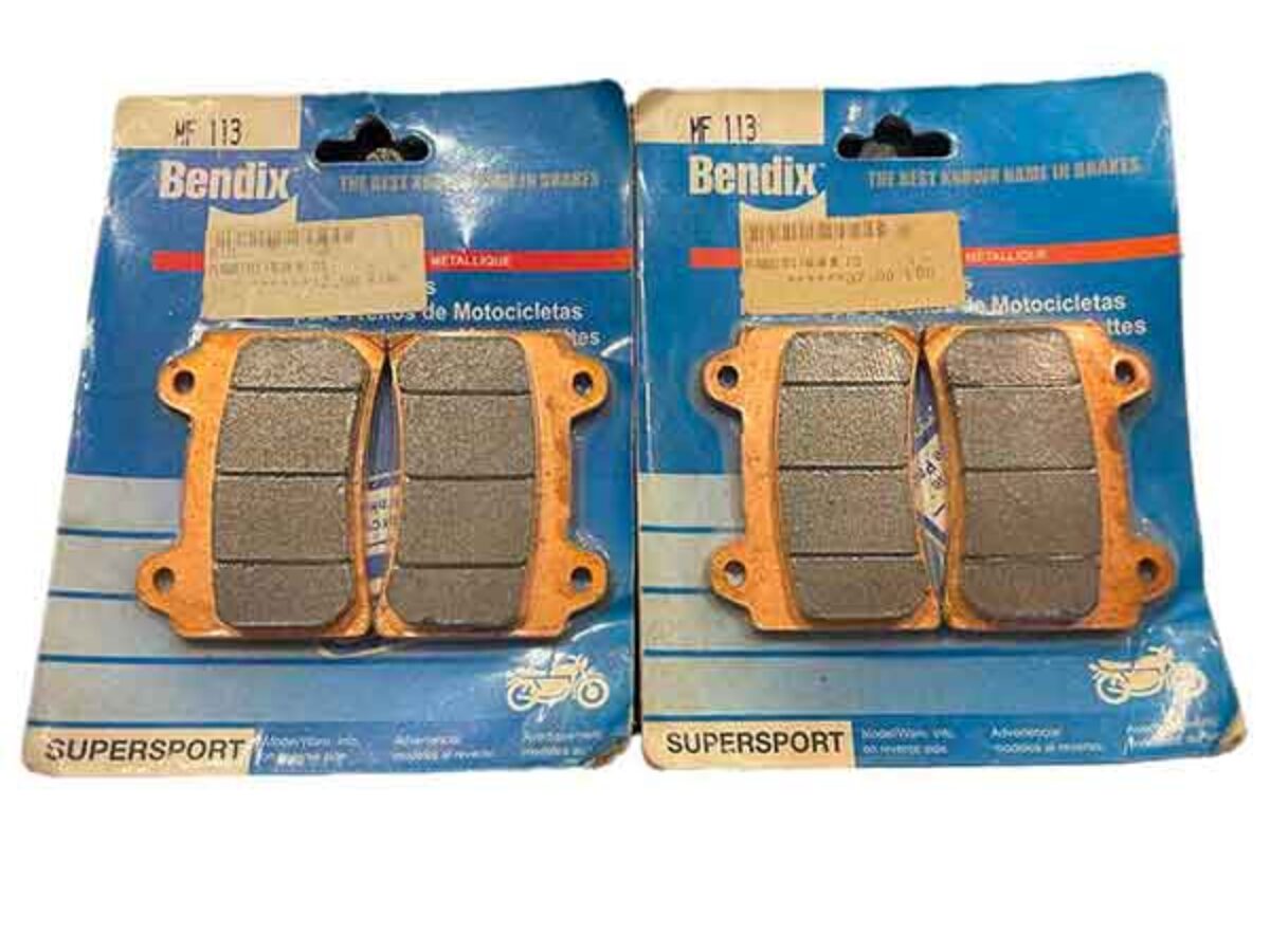 Plaquettes De Frein Bendix MA182 Pour Yamaha 1000 GTS (1993-2000) - Organiques - Noires - Neuf Sous Blister