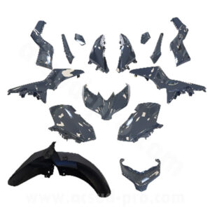 Kit carénage complet XMAX 400 (2018-2020) Gris Nardo – Kit carrosserie 15 pièces