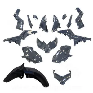 Kit carénage complet XMAX 400 (2018-2020) Gris Nardo – Kit carrosserie 15 pièces