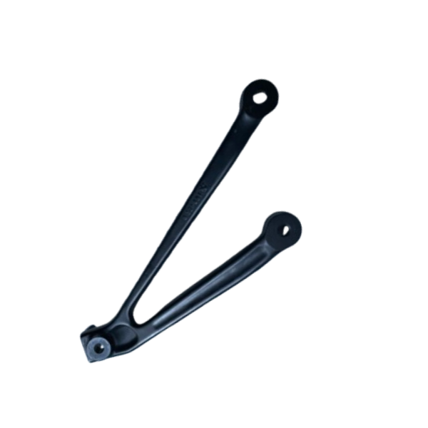 Vue principale du support de repose-pied arrière droit BMW S1000RR. Pièce d’origine BMW référence 46718521681 destinée au remplacement d’un support endommagé suite à une chute, une glissade ou une remise en état complète de la moto.