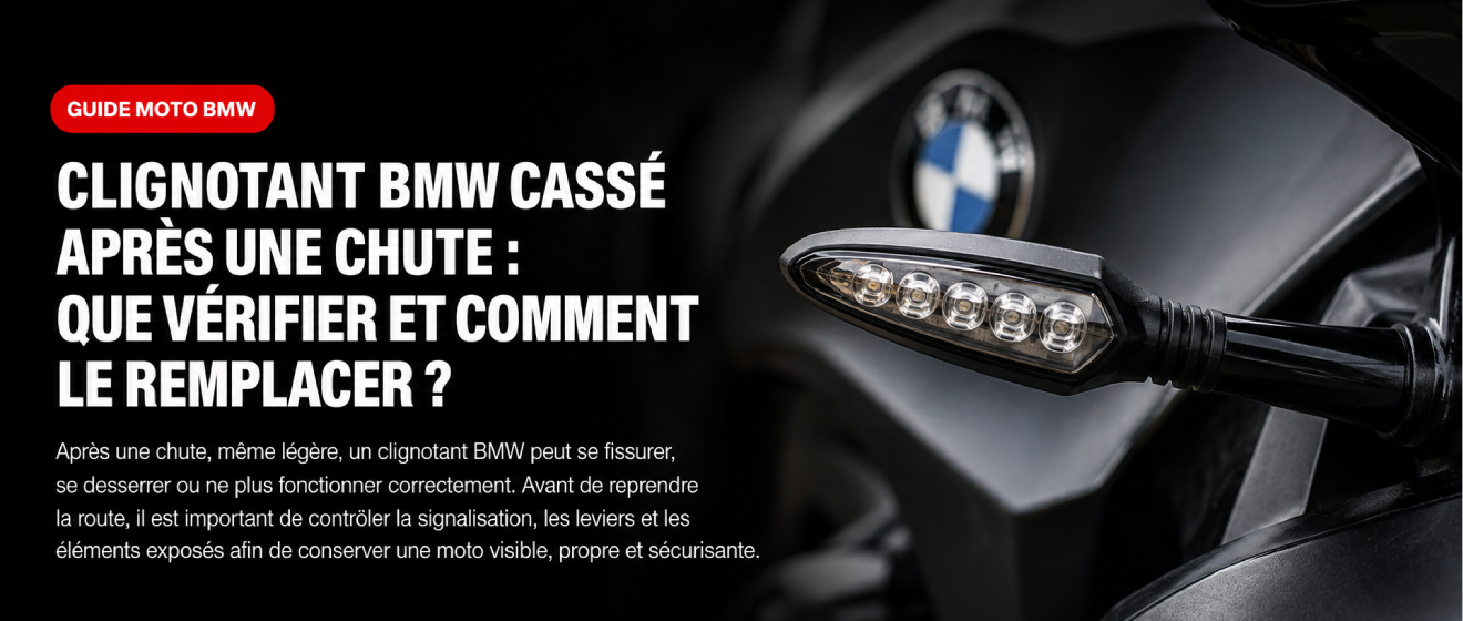 clignotant BMW cassé après une chute guide remplacement moto BMW