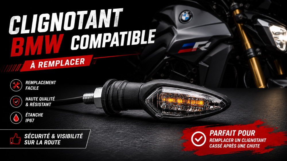 clignotant moto BMW compatible à remplacer